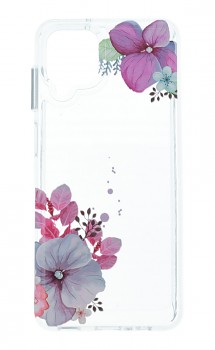 Zadní pevný kryt Image na Samsung A12 Violet Blossom