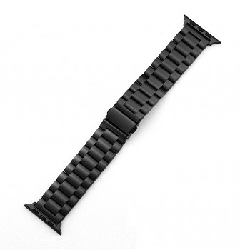 Ocelový řemínek Hard pro Apple Watch 42-44-45-49 mm černý
