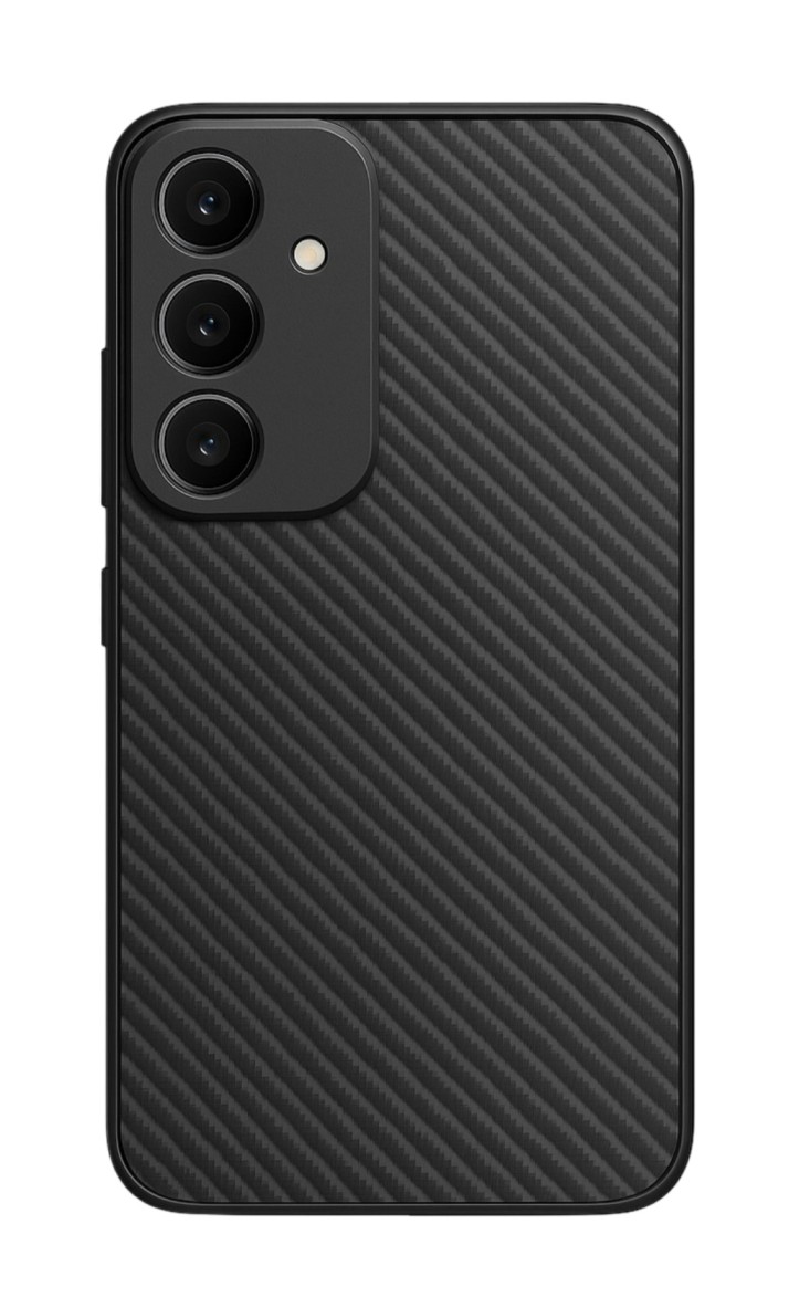 Levně Zadní kryt Tel Protect Carbon Elite pro Samsung A55 Black