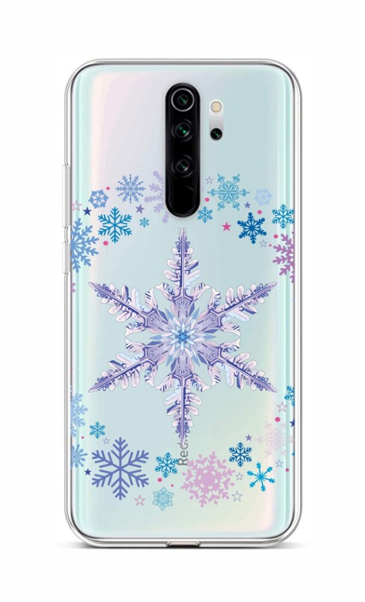 Levně Kryt TopQ Xiaomi Redmi Note 8 Pro Snowflake 85895 (pouzdro neboli obal na mobil Xiaomi Redmi Note 8 Pro)