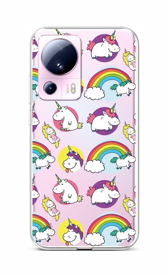 Levně Kryt TopQ Xiaomi 13 Lite Chunky Unicorns 95900 (pouzdro neboli obal na mobil Xiaomi 13 Lite)