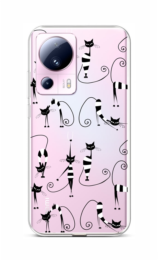 Levně Kryt TopQ Xiaomi 13 Lite Cats 1 95906 (pouzdro neboli obal na mobil Xiaomi 13 Lite)