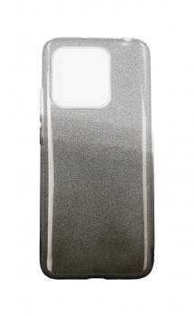 Zadní pevný kryt na Xiaomi Redmi 10C glitter stříbrno-černý