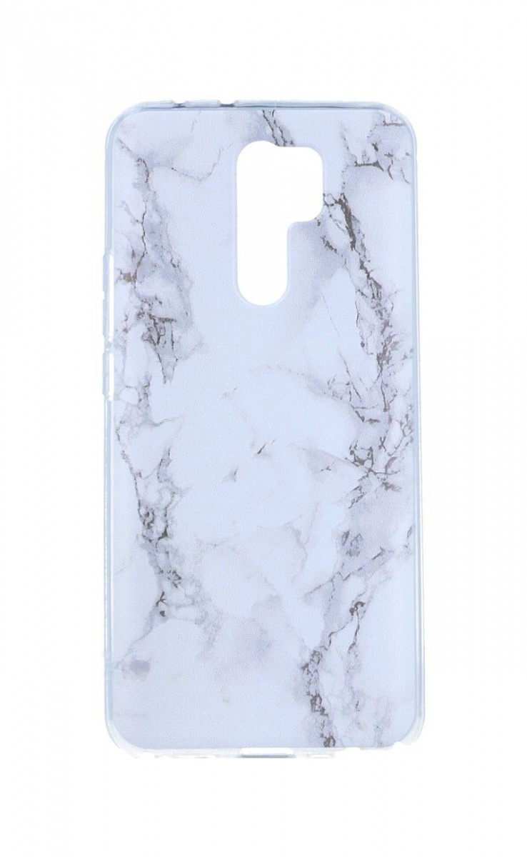 Zadní kryt STYLE na Xiaomi Redmi 9 Mramor bílý