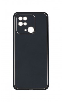 Zadní pevný kryt Leather na Xiaomi Redmi 10C černý