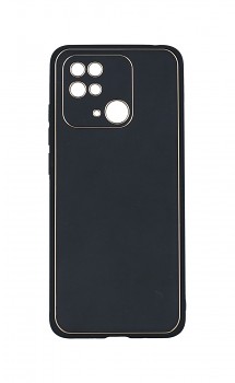 Zadní pevný kryt Leather na Xiaomi Redmi 10C černý