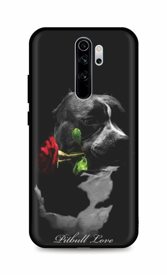 Levně Kryt TopQ DARK Xiaomi Redmi Note 8 Pro Pitbull Love 85944 (pouzdro neboli obal na mobil Xiaomi Redmi Note 8 Pro)