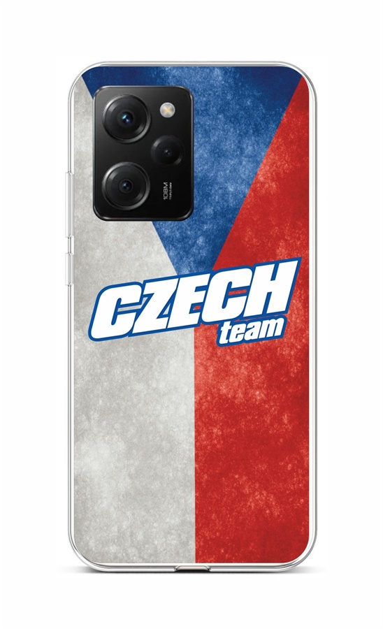 Levně Kryt TopQ Xiaomi Poco X5 Pro 5G Czech Team 95962 (pouzdro neboli obal na mobil Xiaomi Poco X5 Pro 5G)