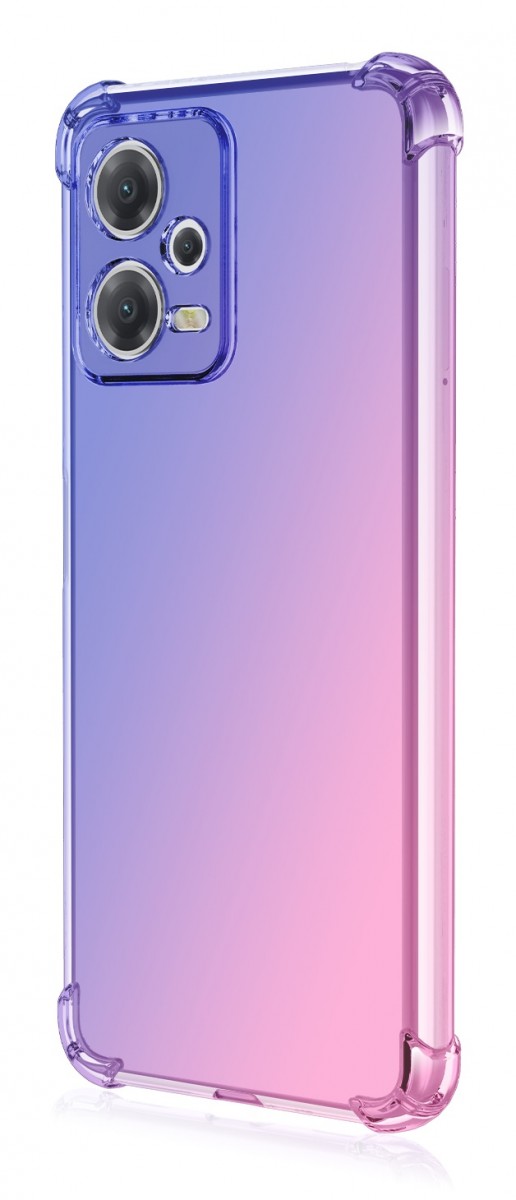 Levně Kryt TopQ Xiaomi Poco X5 Pro 5G Shock duhový modro-růžový 95974 (pouzdro neboli obal na mobil Xiaomi Poco X5 Pro 5G)