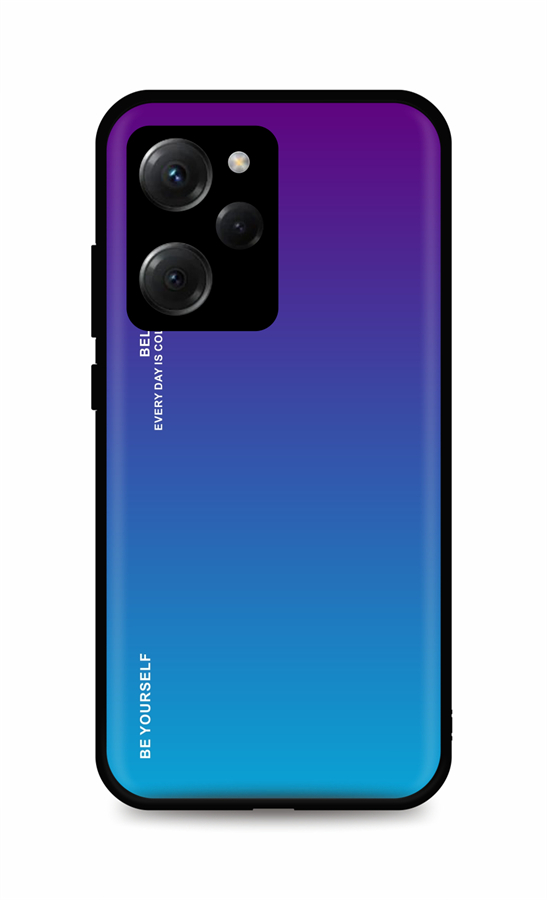 Zadní pevný kryt LUXURY na Xiaomi Poco X5 Pro 5G duhový purpurový