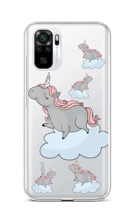 Levně Kryt TopQ Xiaomi Redmi Note 10S Grey Unicorns 85978 (pouzdro neboli obal na mobil Xiaomi Redmi Note 10S)