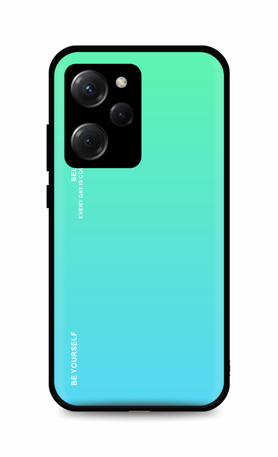 Levně Kryt TopQ LUXURY Xiaomi Poco X5 Pro 5G pevný duhový zelený 95980 (pouzdro neboli obal na mobil Xiaomi Poco X5 Pro 5G)