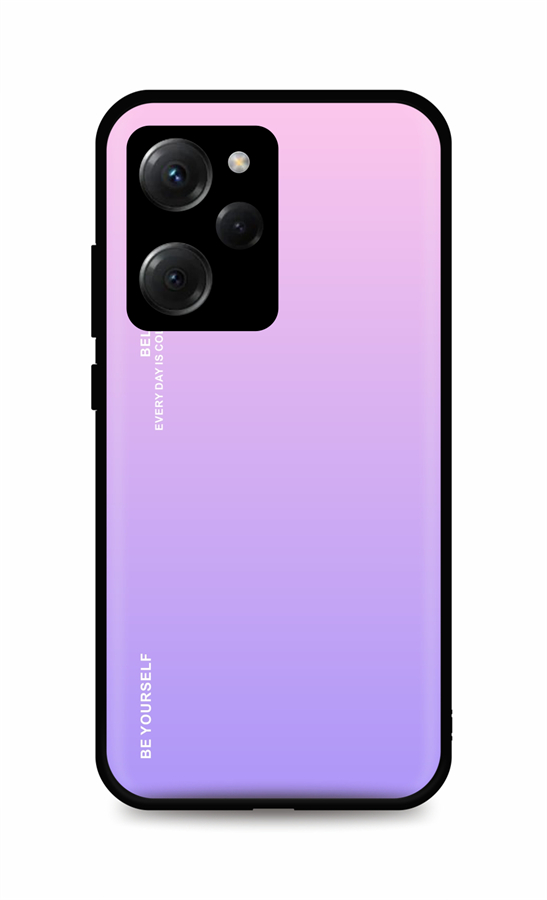 Zadní pevný kryt LUXURY na Xiaomi Poco X5 Pro 5G duhový růžový