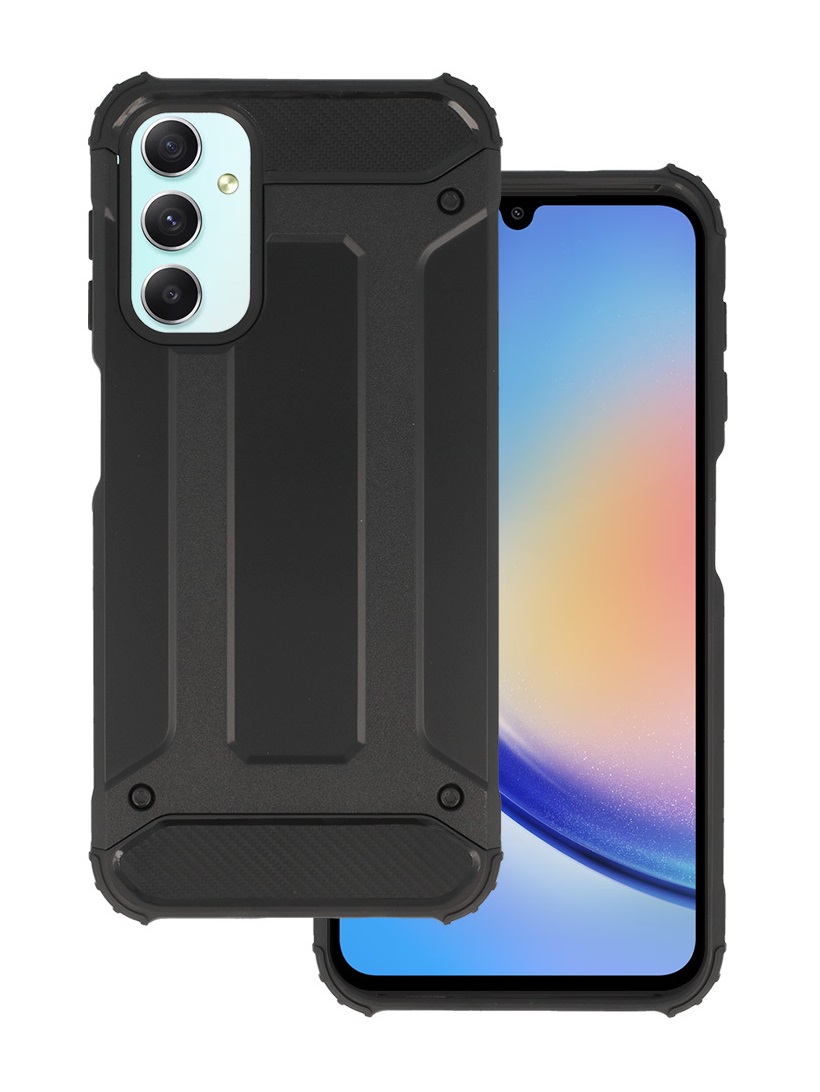 Levně Kryt TopQ Samsung A14 Panzer černý 95989 (pouzdro neboli obal Samsung A14)