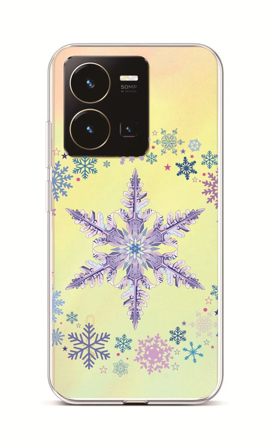 Levně Kryt TopQ Vivo Y35 Snowflake 86035 (pouzdro neboli obal na mobil Vivo Y35)