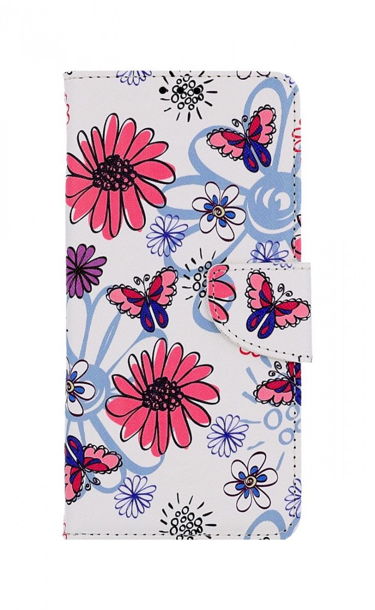Levně Pouzdro TopQ Xiaomi Redmi A1 knížkové Flowers 86038 (kryt neboli obal na mobil Xiaomi Redmi A1)