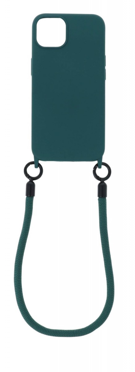 Zadní kryt Minimalist Wrist Strap na iPhone 13 tmavě zelený
