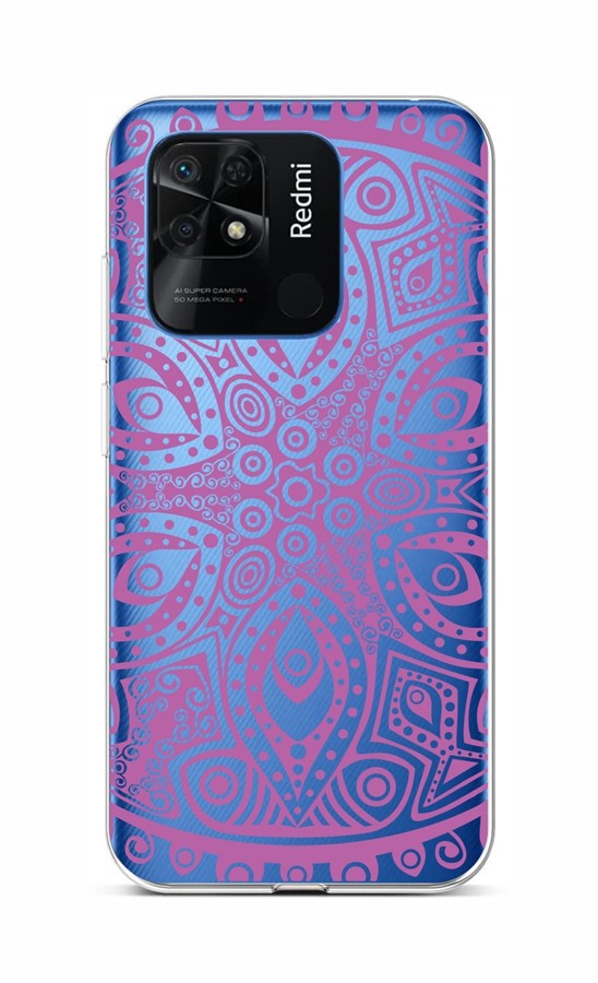 Levně Kryt TopQ Xiaomi Redmi 10C Violet Mandala 76058 (pouzdro neboli obal na mobil Xiaomi Redmi 10C)