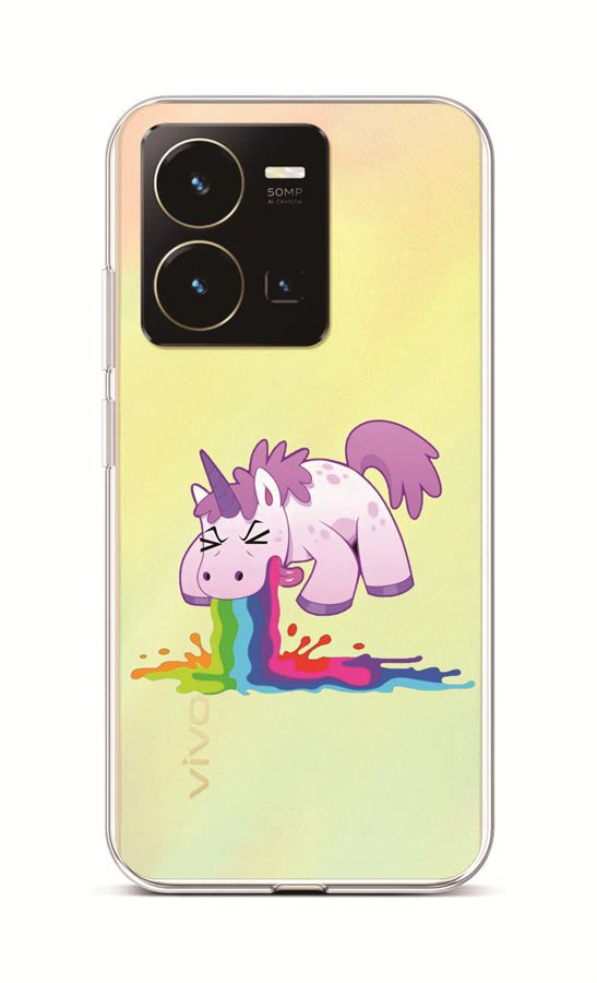 Levně Kryt TopQ Vivo Y35 Rainbow Splash 86062 (pouzdro neboli obal na mobil Vivo Y35)