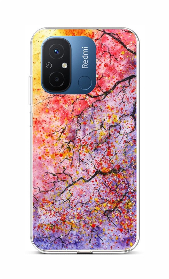 Levně Kryt TopQ Xiaomi Redmi 12C Abstract Tree 96076 (pouzdro neboli obal na mobil Xiaomi Redmi 12C)