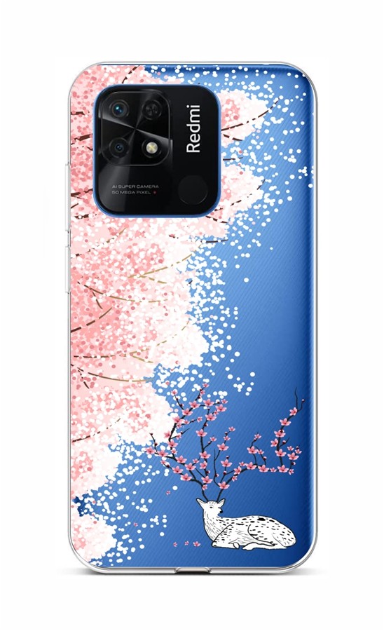Zadní kryt na Xiaomi Redmi 10C Blooming Deer