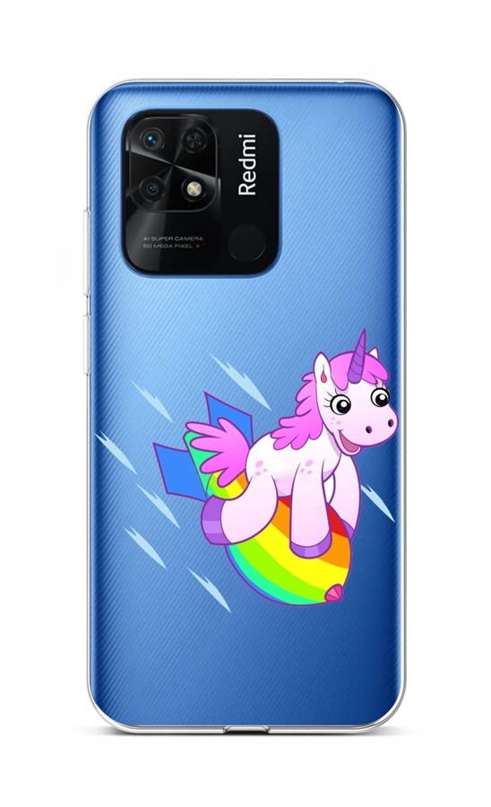 Levně Kryt TopQ Xiaomi Redmi 10C Flying Unicorn 76098 (pouzdro neboli obal na mobil Xiaomi Redmi 10C)