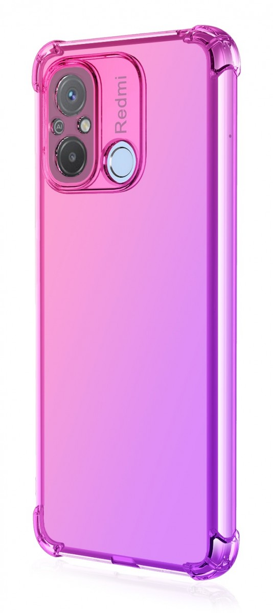 Levně Kryt TopQ Xiaomi Redmi 12C Shock duhový růžovo-fialový 96103 (pouzdro neboli obal na mobil Xiaomi Redmi 12C)