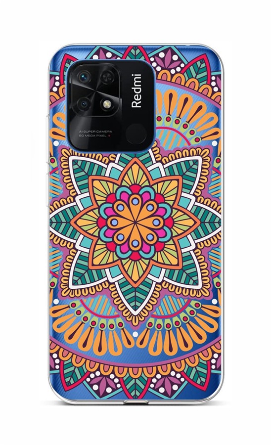 Levně Kryt TopQ Xiaomi Redmi 10C Happy Mandala 76109 (pouzdro neboli obal na mobil Xiaomi Redmi 10C)