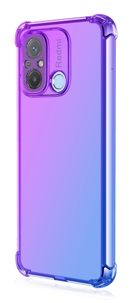 Levně Kryt TopQ Xiaomi Redmi 12C Shock duhový fialovo-modrý 96110 (pouzdro neboli obal na mobil Xiaomi Redmi 12C)