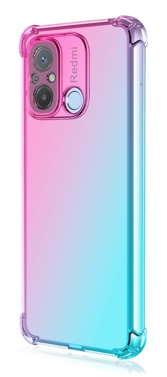 Levně Kryt TopQ Xiaomi Redmi 12C Shock duhový mentolovo-růžový 96114 (pouzdro neboli obal na mobil Xiaomi Redmi 12C)