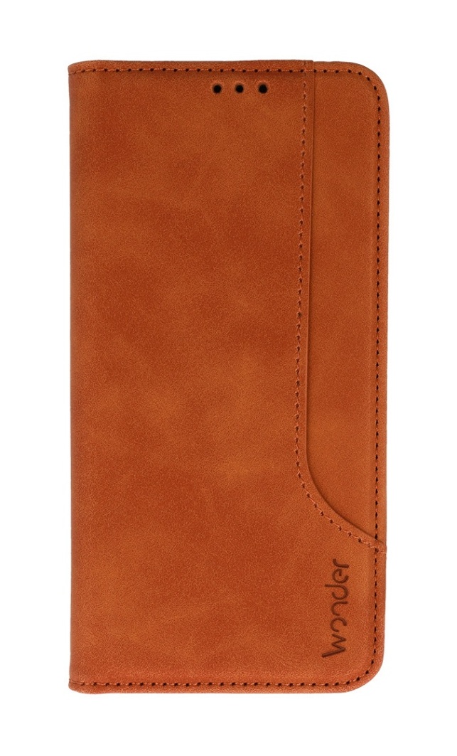 Knížkové pouzdro Wonder Prime pro Xiaomi Redmi Note 13 4G brown