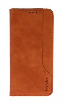 Knížkové pouzdro Wonder Prime pro Xiaomi Redmi Note 13 4G brown