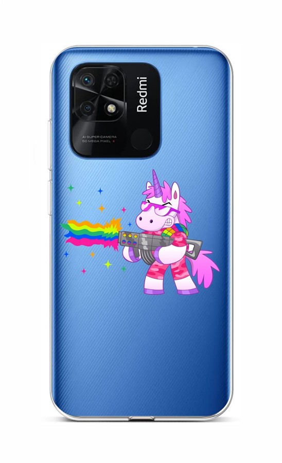 Levně Kryt TopQ Xiaomi Redmi 10C Rainbow Gun 76118 (pouzdro neboli obal na mobil Xiaomi Redmi 10C)