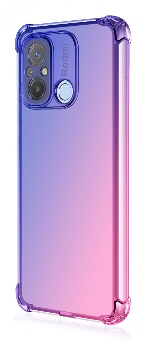 Levně Kryt TopQ Xiaomi Redmi 12C Shock duhový modro-růžový 96121 (pouzdro neboli obal na mobil Xiaomi Redmi 12C)