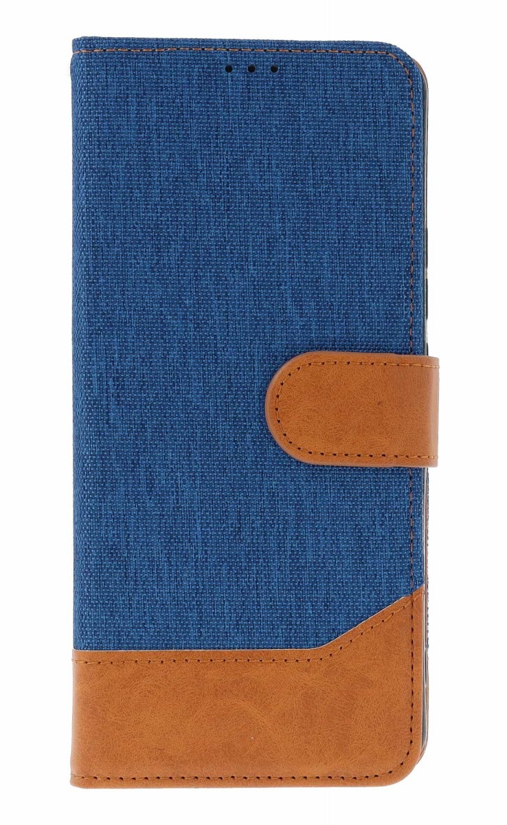 Knížkové pouzdro Jeans na Xiaomi Redmi Note 14 modré