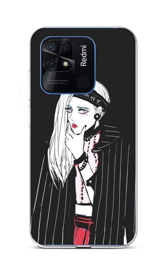 Levně Kryt TopQ Xiaomi Redmi 10C Dark Girl 76127 (pouzdro neboli obal na mobil Xiaomi Redmi 10C)