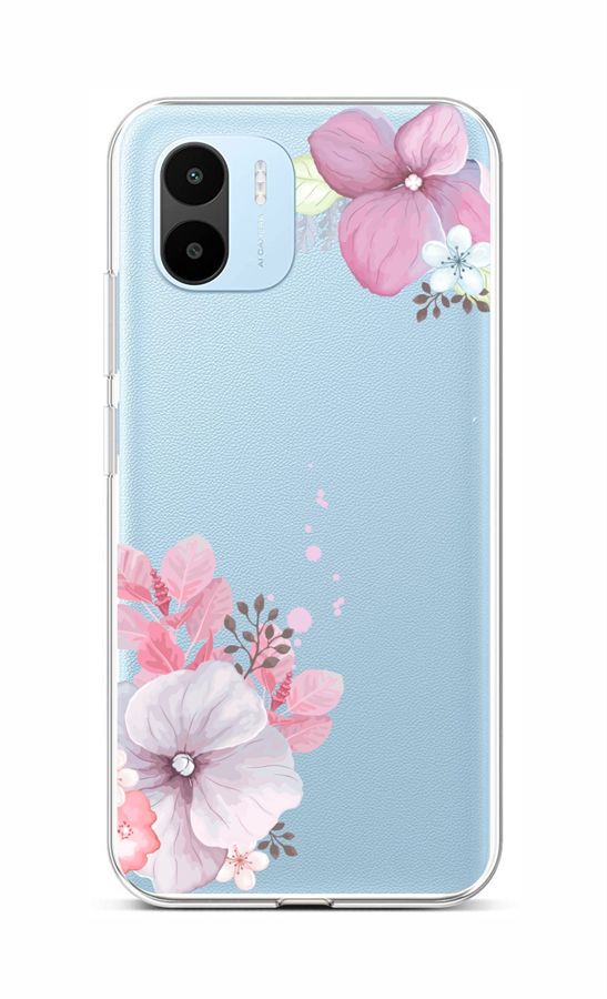 Levně Kryt TopQ Xiaomi Redmi A1 Violet Blossom 86130 (pouzdro neboli obal na mobil Xiaomi Redmi A1)