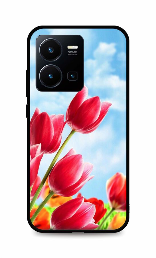 Levně Kryt TopQ Vivo Y35 Tulips 86132 (pouzdro neboli obal na mobil Vivo Y35)