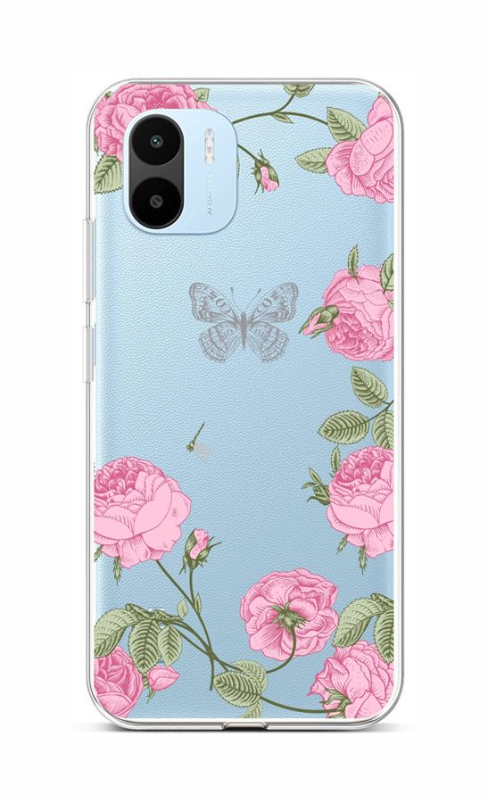 Levně Kryt TopQ Xiaomi Redmi A1 Pivoňky 86135 (pouzdro neboli obal na mobil Xiaomi Redmi A1)