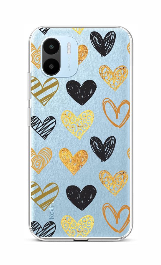 Levně Kryt TopQ Xiaomi Redmi A1 Srdce 86140 (pouzdro neboli obal na mobil Xiaomi Redmi A1)