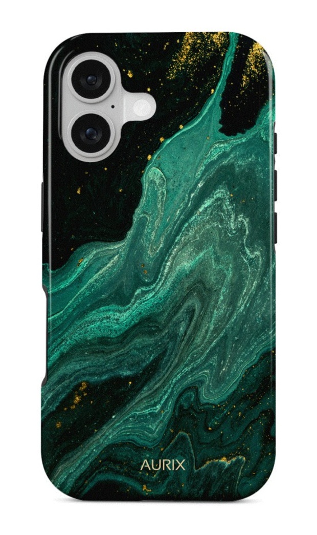 Luxusní kryt AURIX MagSafe na iPhone 17 Green Lagoon