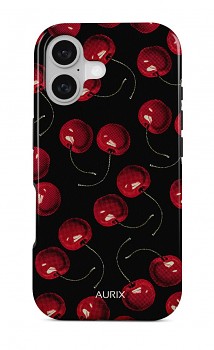 Luxusní kryt AURIX MagSafe na iPhone 17 Cherrybomb