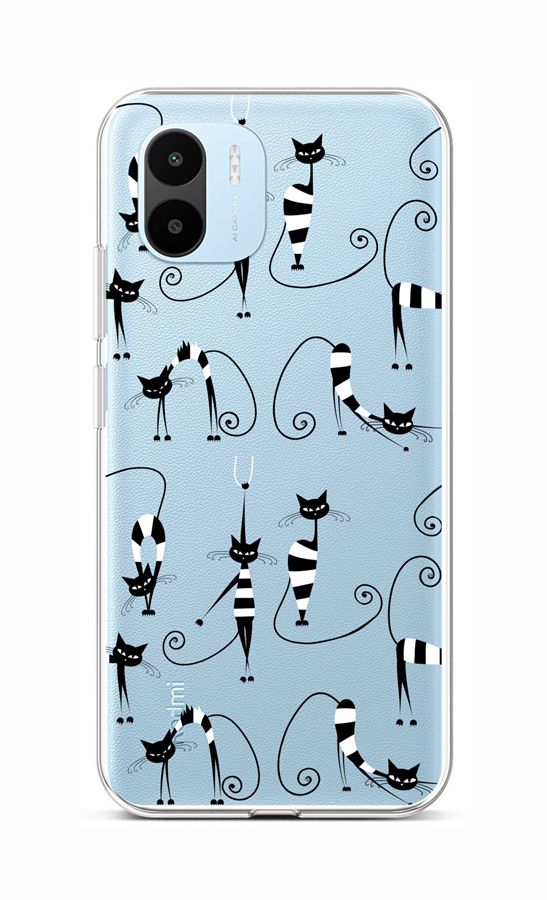 Levně Kryt TopQ Xiaomi Redmi A1 Cats 1 86174 (pouzdro neboli obal na mobil Xiaomi Redmi A1)