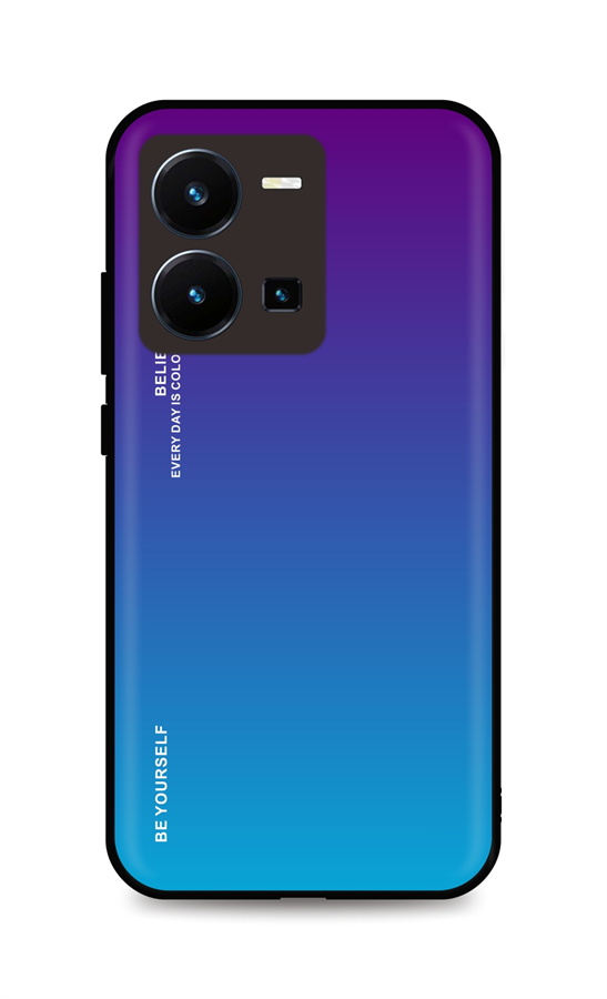 Levně Kryt TopQ LUXURY Vivo Y35 pevný duhový purpurový 86182 (pouzdro neboli obal na mobil Vivo Y35)