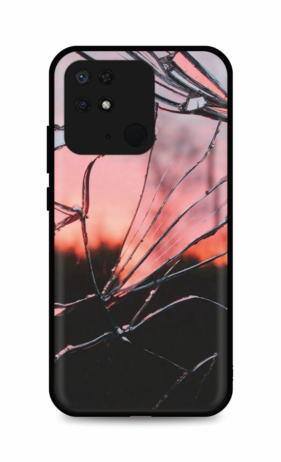 Levně Kryt TopQ LUXURY Xiaomi Redmi 10C pevný Pink Broken 76209 (pouzdro neboli obal na mobil Xiaomi Redmi 10C)