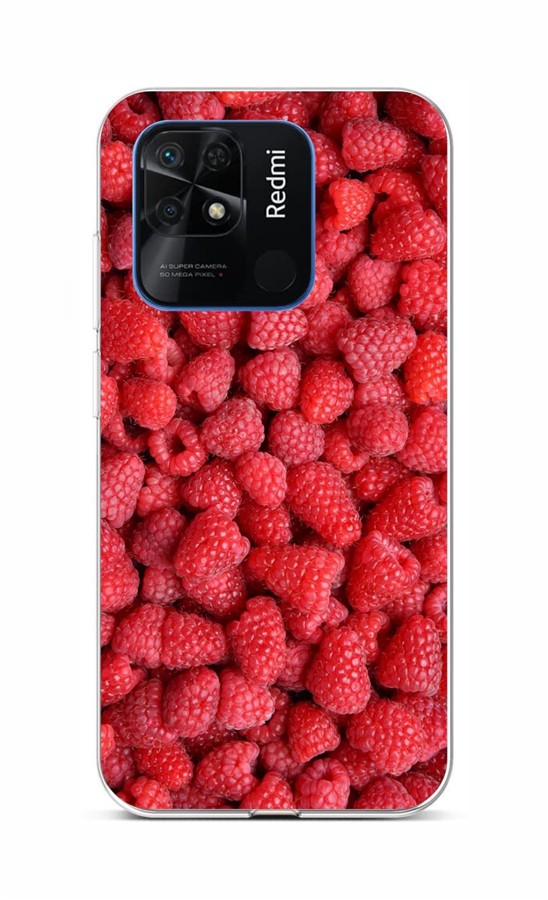 Levně Kryt TopQ Xiaomi Redmi 10C Maliny 76216 (pouzdro neboli obal na mobil Xiaomi Redmi 10C)