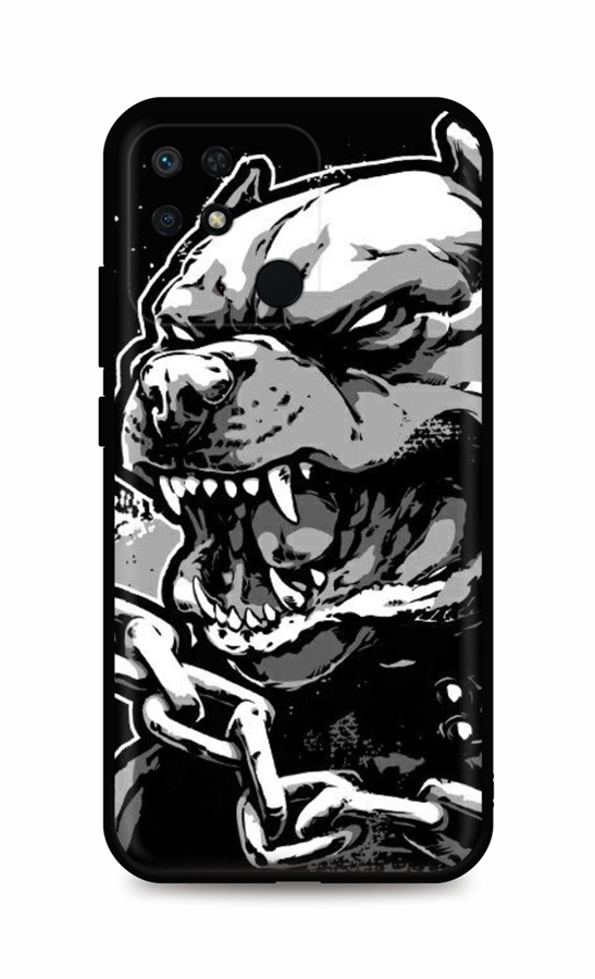 Zadní kryt DARK na Xiaomi Redmi 10C Agressive Pitbull