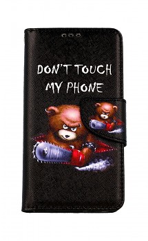 Knížkové pouzdro na iPhone 13 Don´t Touch méďa