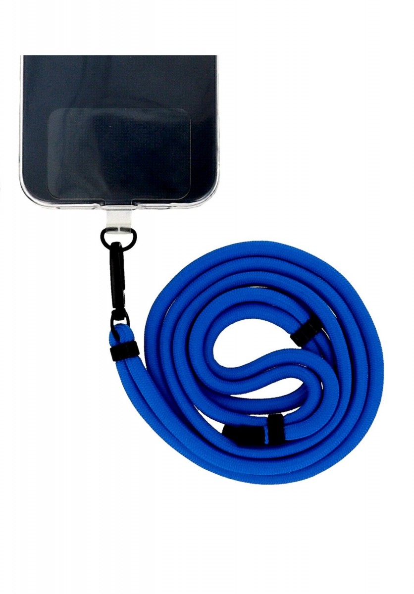 Univerzální šňůrka na mobil tmavě modrá 6 mm