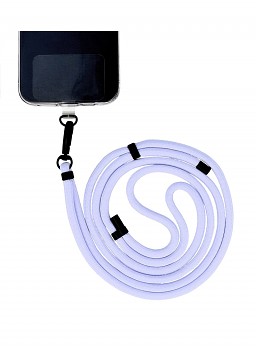 Univerzální šňůrka na mobil modro-fialová 6 mm
